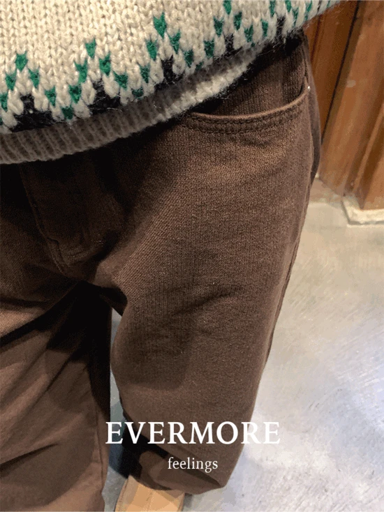 [당일출고] [2차/evermore] (기모) 디플 헤링 코튼 팬츠(3color)