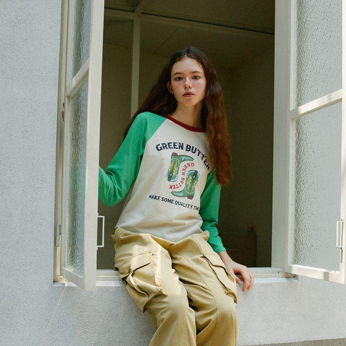 Western Raglan Sleeve Tee (3Color)