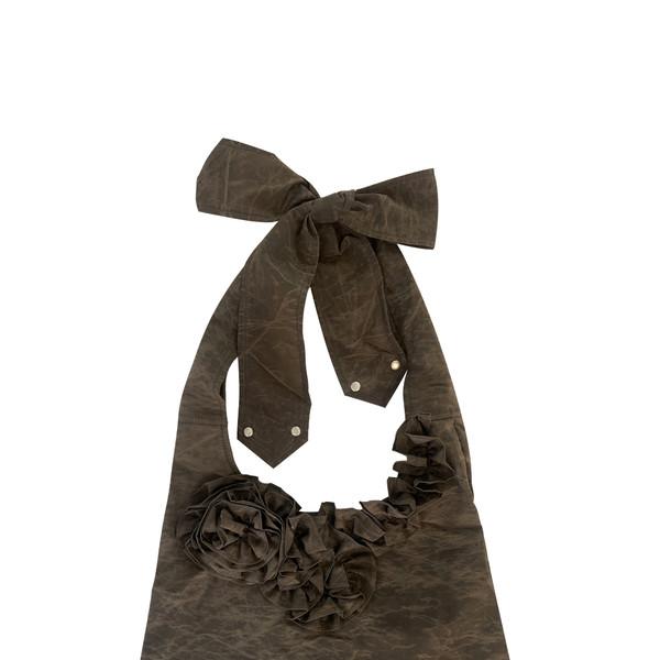 [3RD RESTOCK 30% OFF] NYLON FLOWER HOBO CROSS BAG (MOCHA)