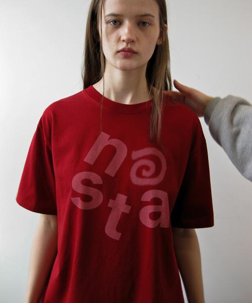At logo oversized t-shirt, red