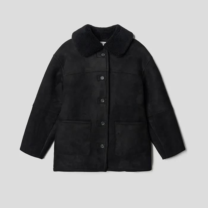 TEDDY COLLAR BUTTON MUSTANG_BLACK