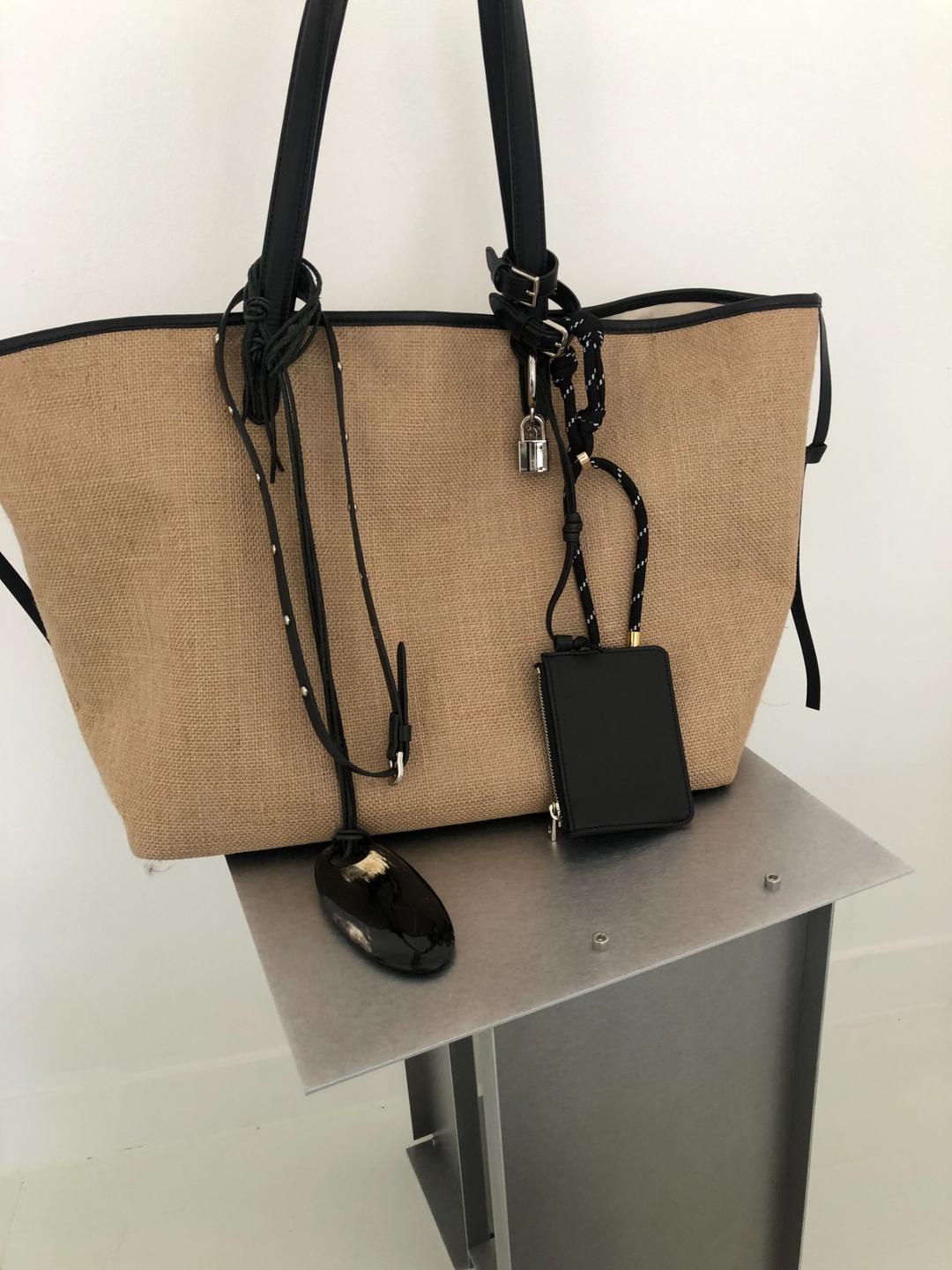 TOTTI BAG(RATTAN/BLACK)(프리오더/배송기간확인필수*)