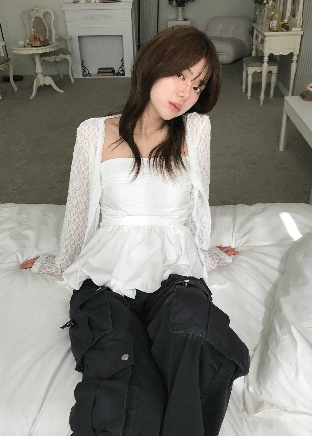 TUBE TOP BALLON BLOUSE