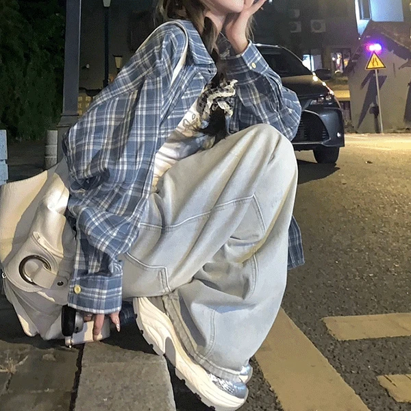 [루즈핏/캐주얼] 클리오 체크 셔츠 남방