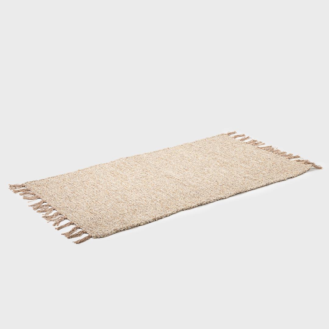 Companhia Loom Plain Colour Rug - Light Brown