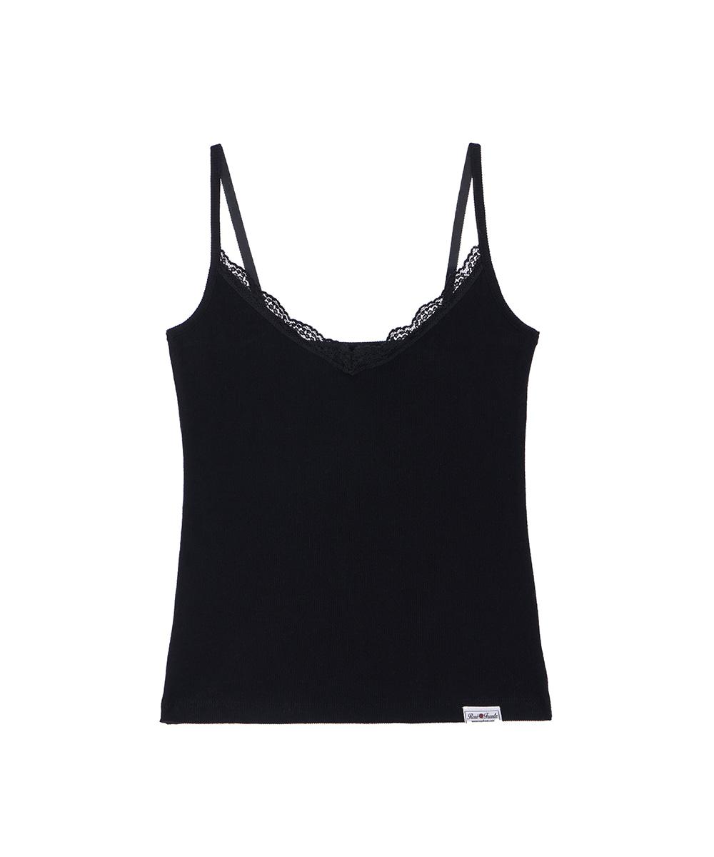 Lace Slim Sleeveless [Black]