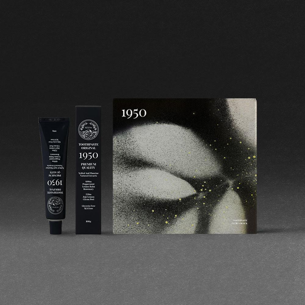 1950 제주 시트러스 블랙 오가닉 불소 치약 100g