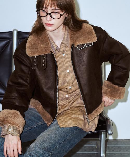 Basic Crop Mustang in Brown/Brown
