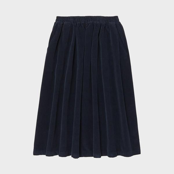 [22FW 30%] 셔링 스커트 (코듀로이 코튼) 네이비 224401SNV