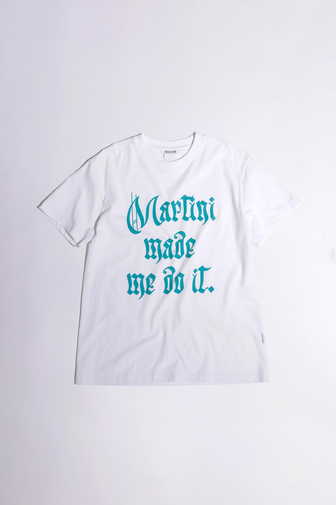 Martini Made Me Do It Tee White