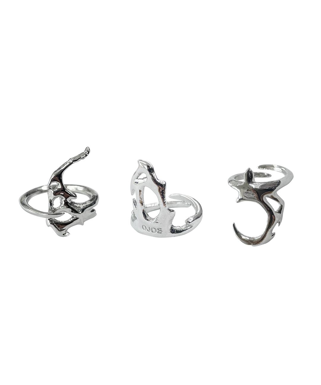 Stream Nail Ring (SET) / Silver