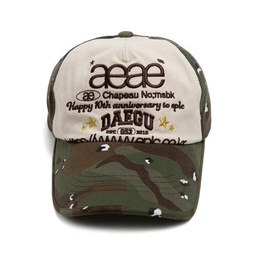 EPLC X AEAE WEB LOGO 5 PANNEL BALL CAP [CAMO]