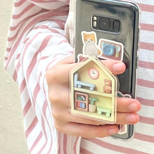 미니어처 하우스 아크릴 스마트폰 악세사리/스마트폰 홀더