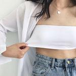 [1+1할인/흘러내림X] 오프숄더 브라탑