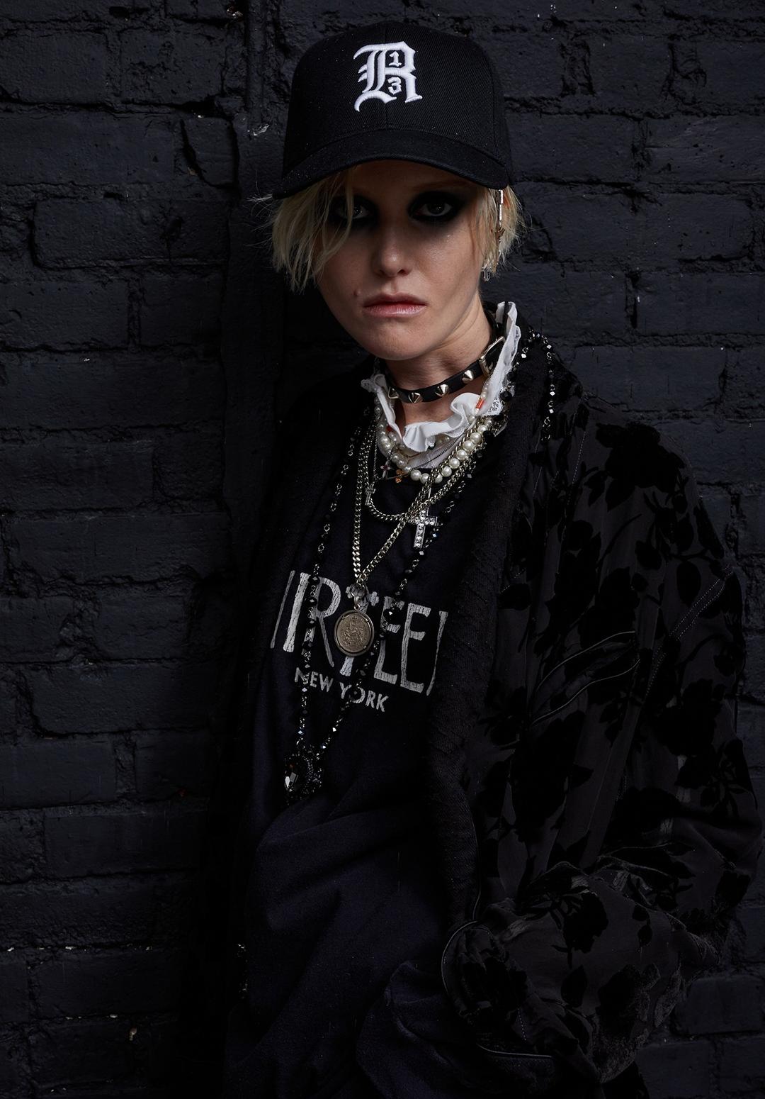 R13 BASEBALL CAP, BLACK