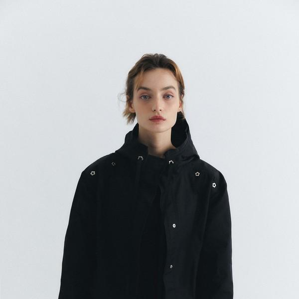 [예약 배송] CROPPED HOODIE JACKET, BLACK