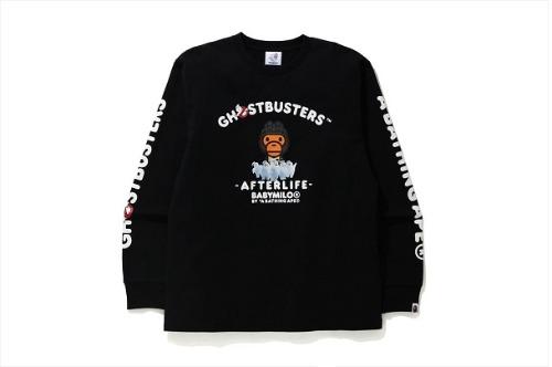 [해외] Bape x Ghostbusters Baby Milo Long Sleeve Tee 2H23-111-909 베이프 x 고스트버스터즈 베이비 마일로 롱슬리브 티