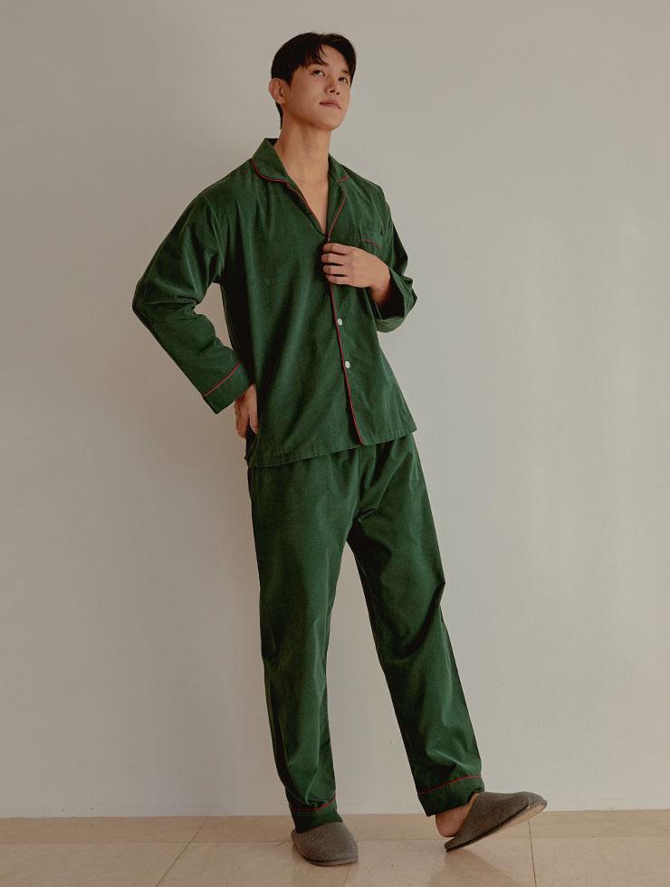 남성 보테가 코듀로이 상하(긴소매카라넥) 22-07511