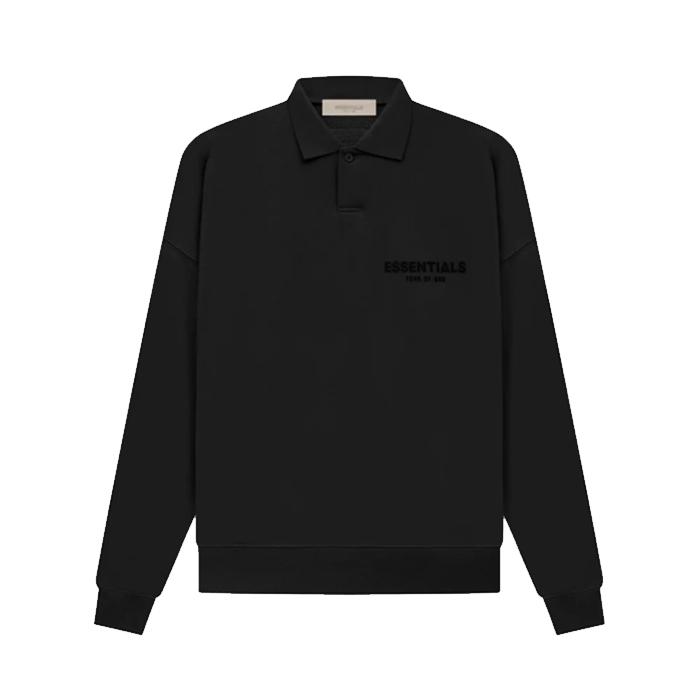 피어오브갓 에센셜 플로킹 로고 긴팔 폴로티 3Colors 맨즈