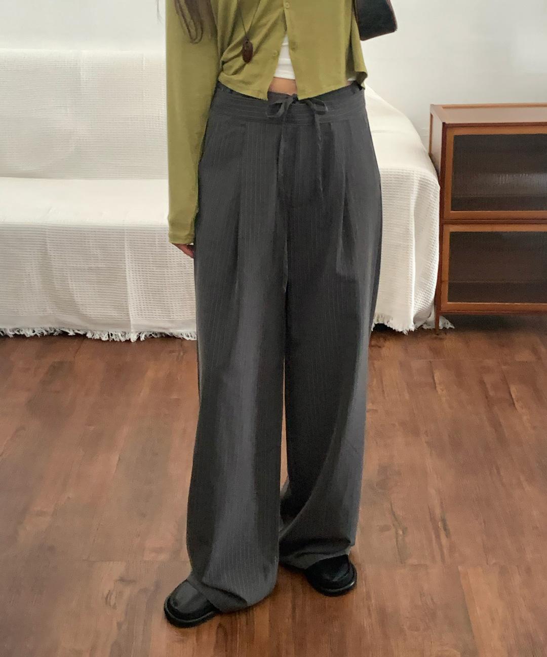 오베럴 [가을신상🍂] 이프 슬랙스 와이드핏 / 5일 소요