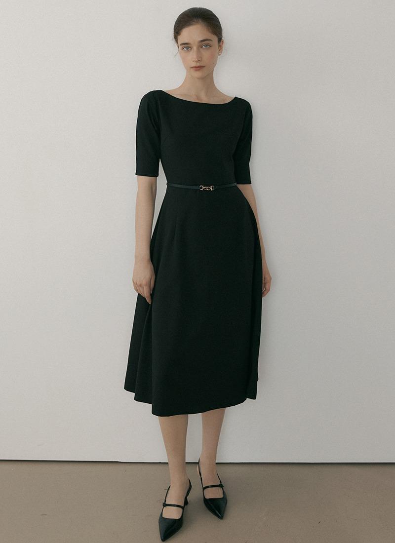 MOR BOAT NECK CLASSIC FLARE OPS BLACK