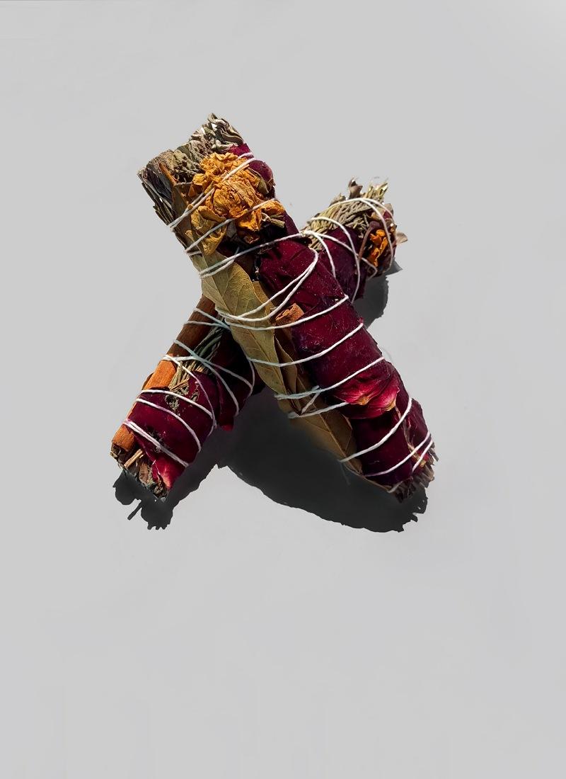 시나몬 앤 로즈페탈 허브팜 스머지 스틱