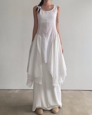 layered wing sleeveless dress (2color)