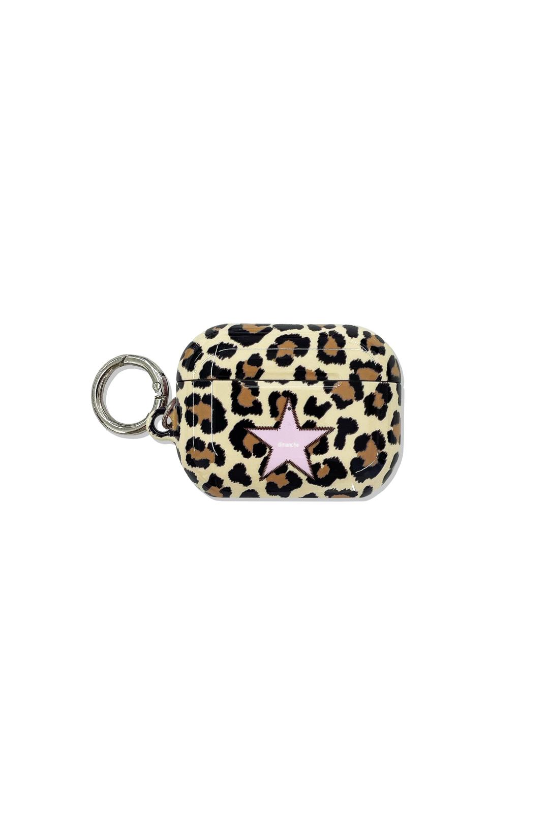 Leopard Star Airpods Case (beige)