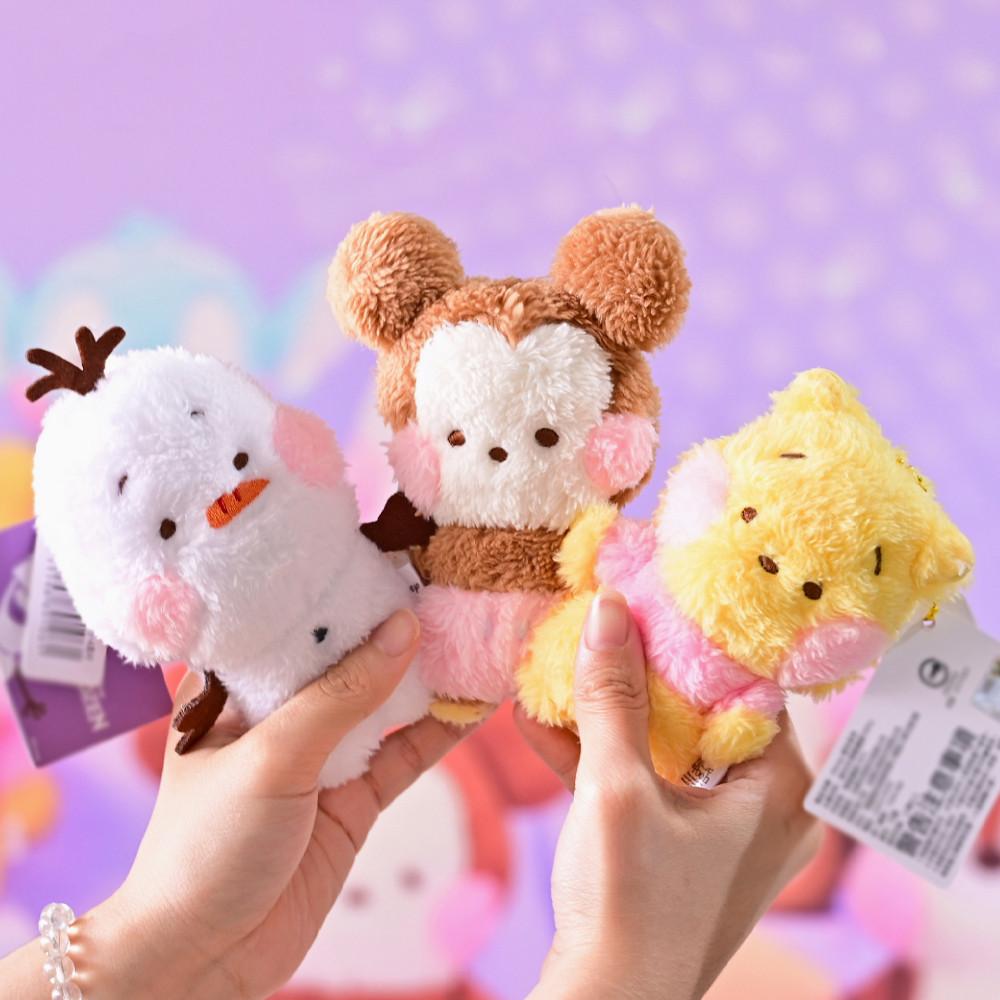 디즈니 미니시리즈 작은인형 가방고리 4인치 열쇠고리 장식 미키 칩앤데일 곰돌이푸 스티치