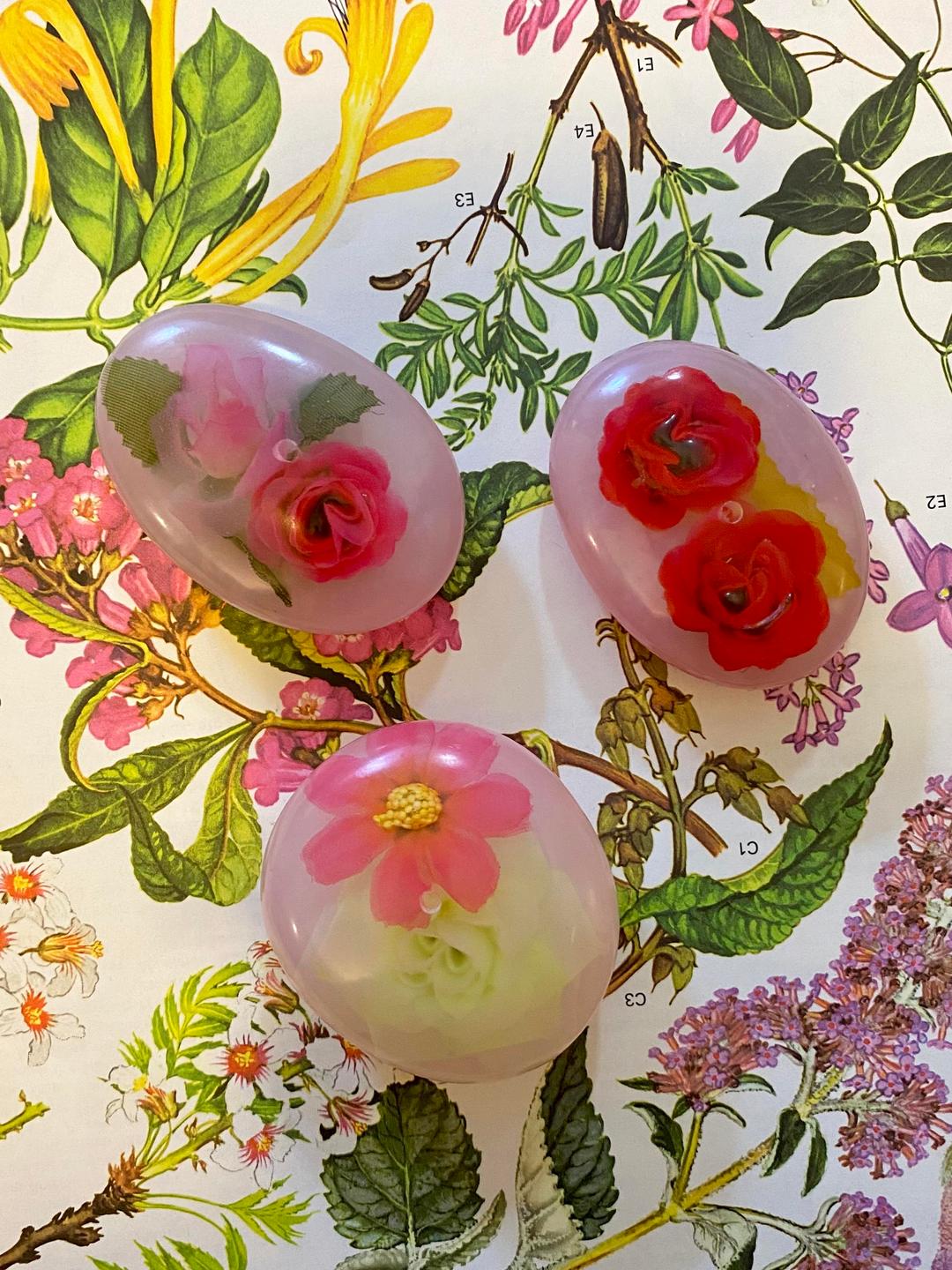 (bys) Pink Flower Incense Holder