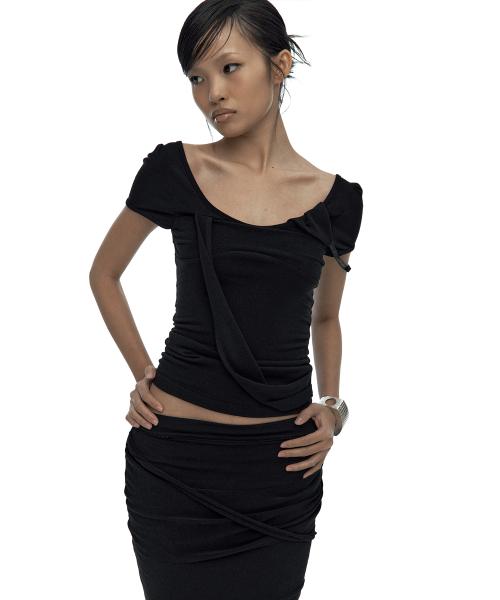 Peek-a-boo Top Black