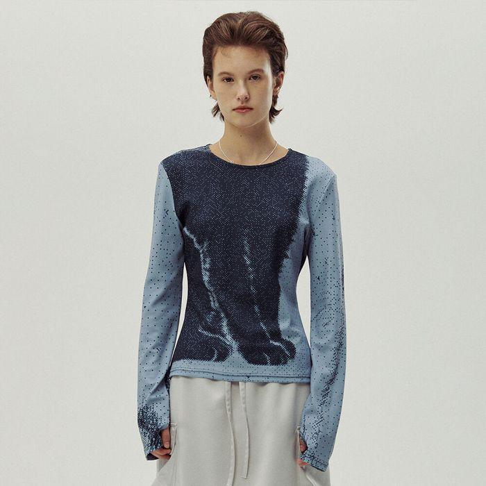 Cat Paw Long Sleeve (Ash Blue)