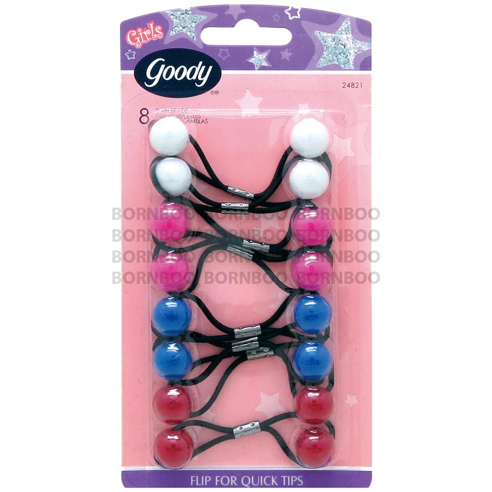 [goody] 구디 방울 머리끈 실속형 불투명 중 흰 BE24821GA