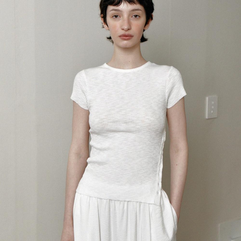 side button slit top (white)