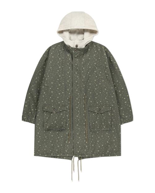 FLORAL FISHTAIL JACKET (KHAKI)