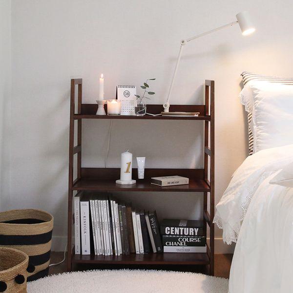 원목 3단 사다리 수납선반 2size (2color)