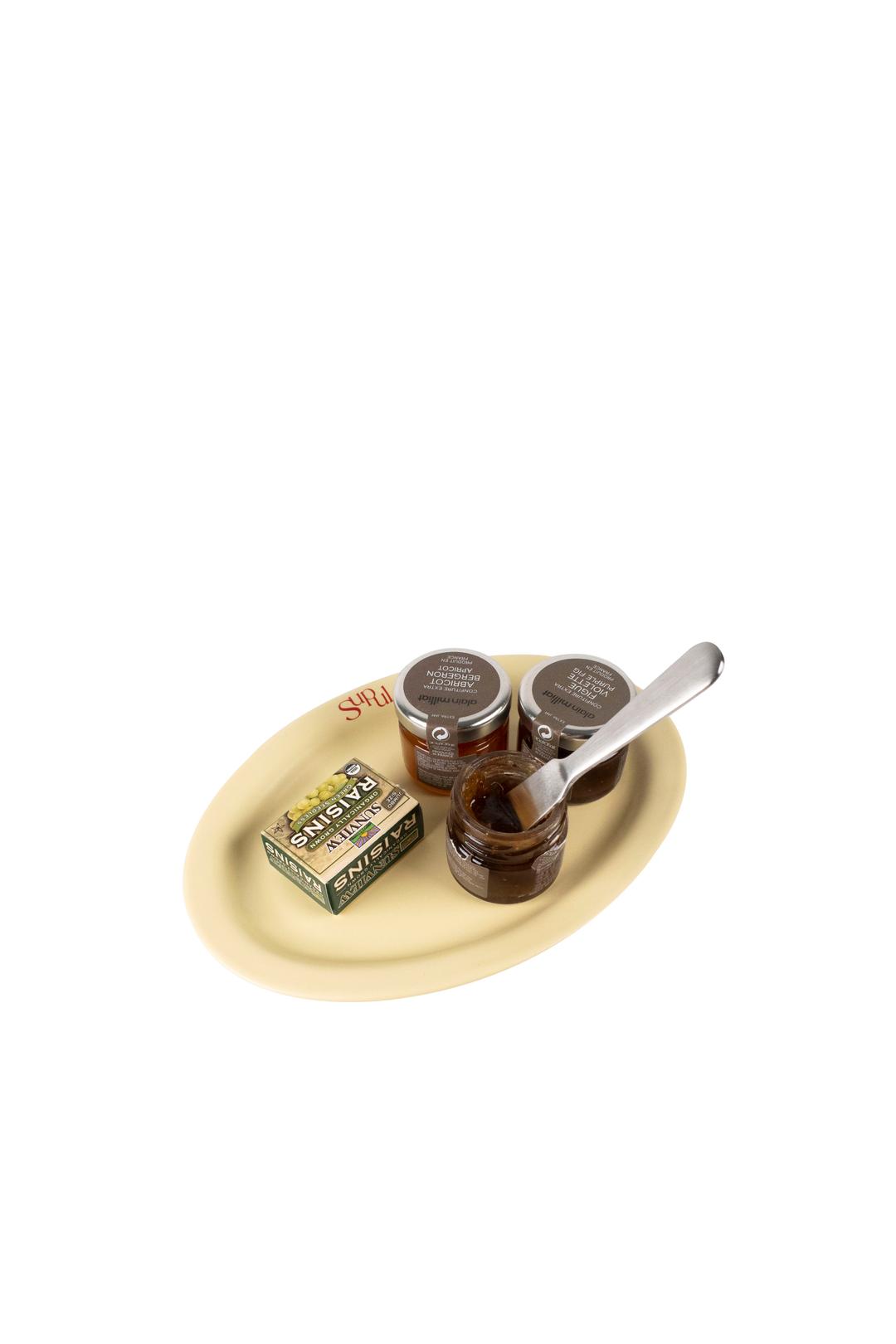 Supul Ceramic Oval Plate - Lemon