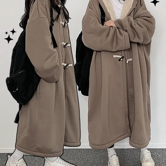 [올양털]왕박시 롱 후드 야상 떡볶이 코트 빅사이즈