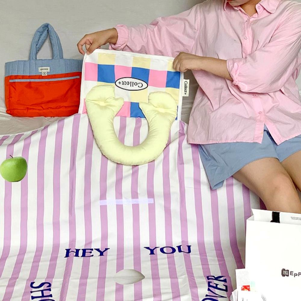 띠네마네 파스텔 피크닉매트 방수돗자리 두꺼운돗자리 휴대용 손잡이 한강매트 캠핑