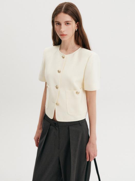 다나 크롭 트위드 자켓 / DANNA CROP TWEED JACKET_2colors