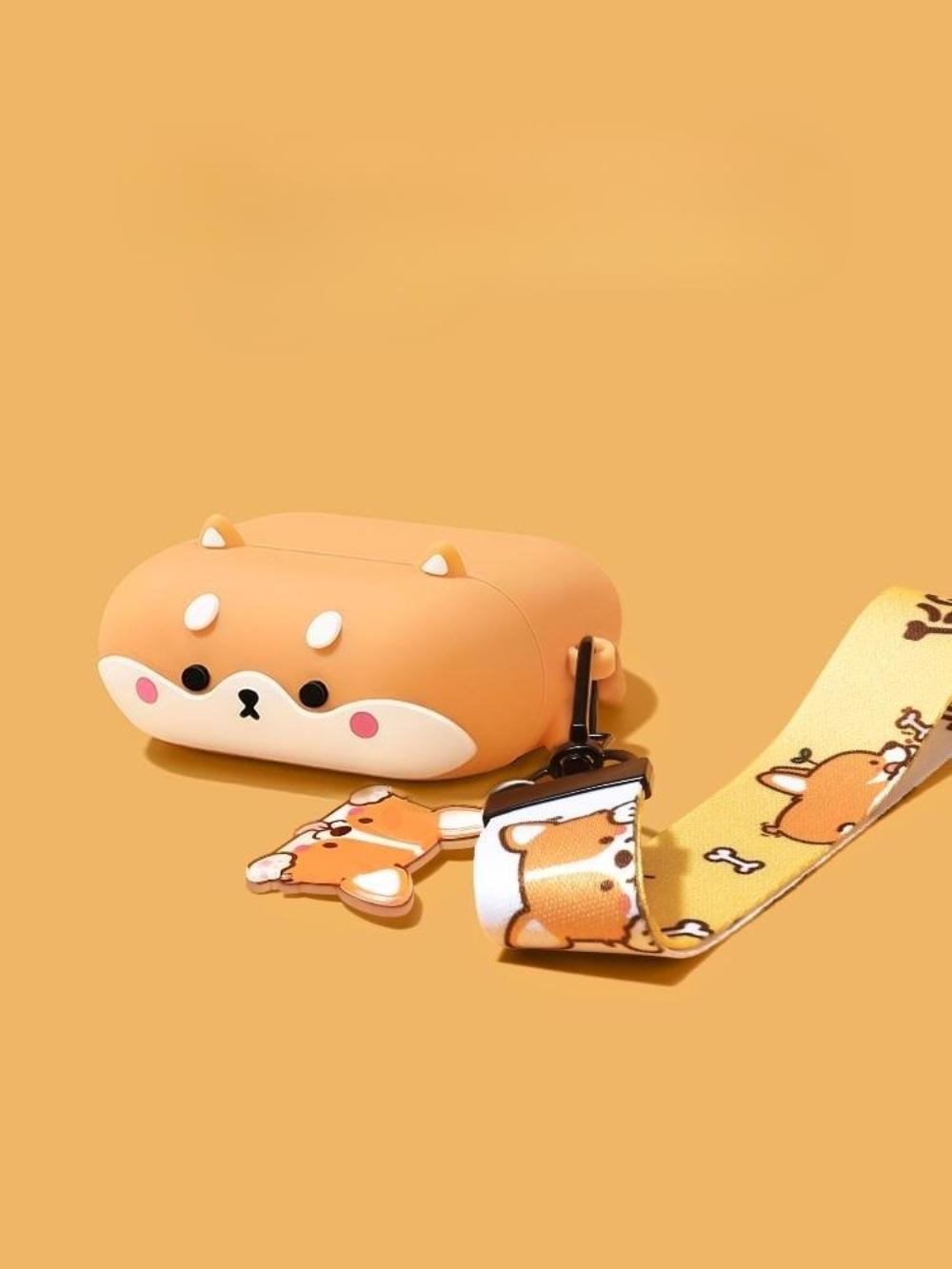 시바견 에어팟 케이스 프로 에어팟3 실리콘 스트랩