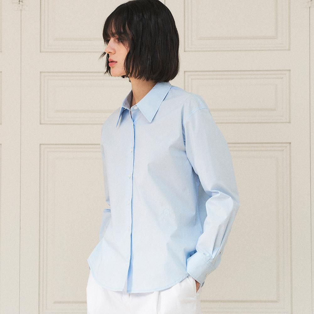VO_A3471 실켓 코튼 클래식 셔츠_Sky blue