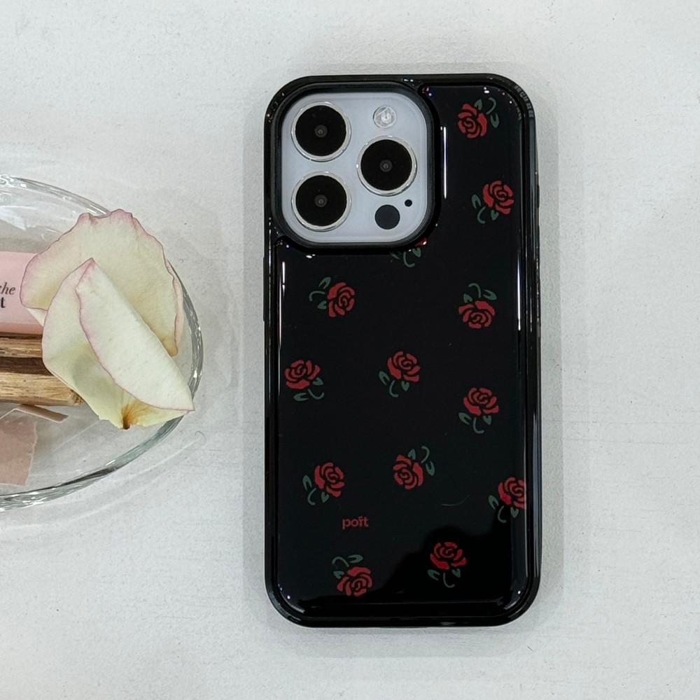 포프트 에폭시 로즈 젤리 케이스 아이폰 15PRO