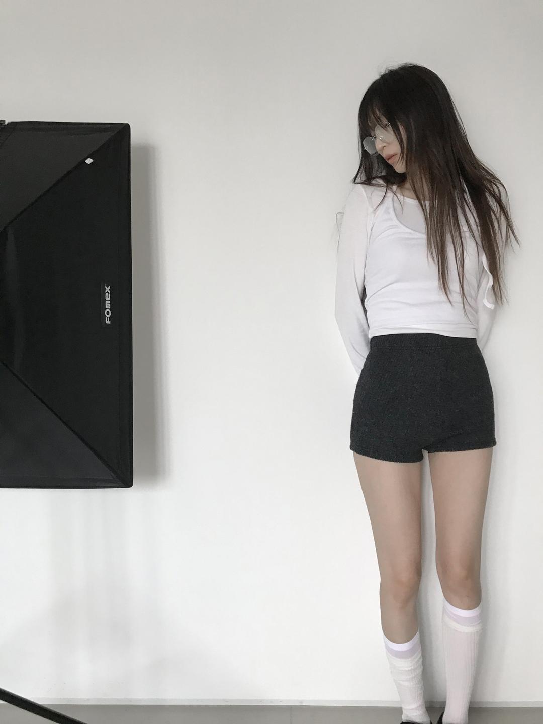 고와 [당일출고/차콜제외] mild knit shorts (4c)