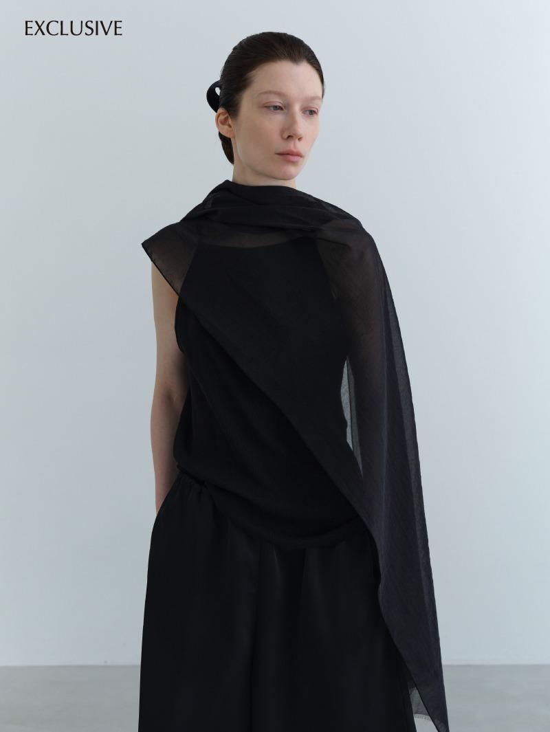 Sheer Veil Scarf (black)