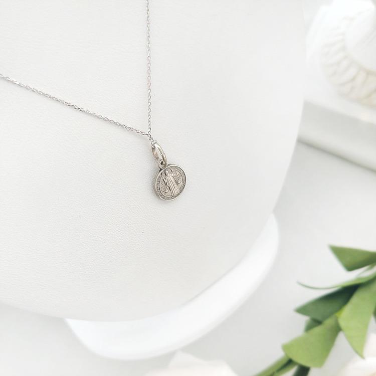 은925 분도패 슬림 체인 목걸이 (이태리수입) 천주교 성물