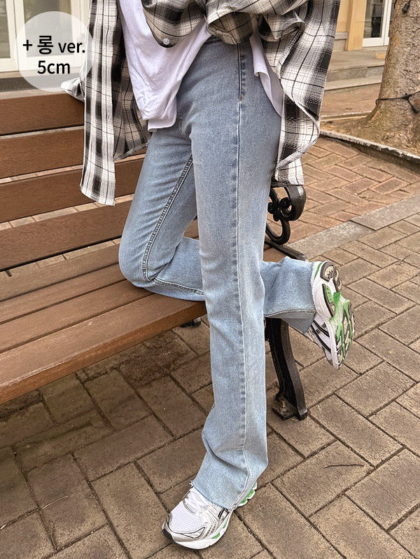 [인생데님/5천장돌파] 데님스판하이롱부츠컷팬츠