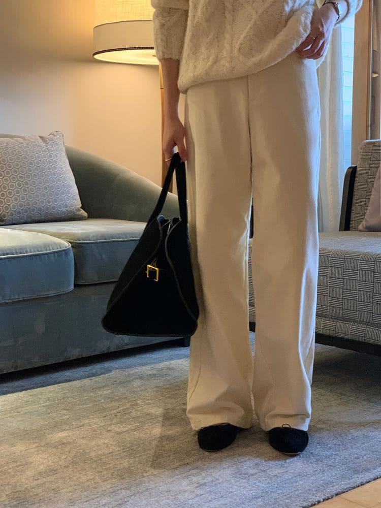 미엘 베르 속기모 골덴 팬츠