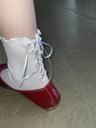 strap back ribbon socks
