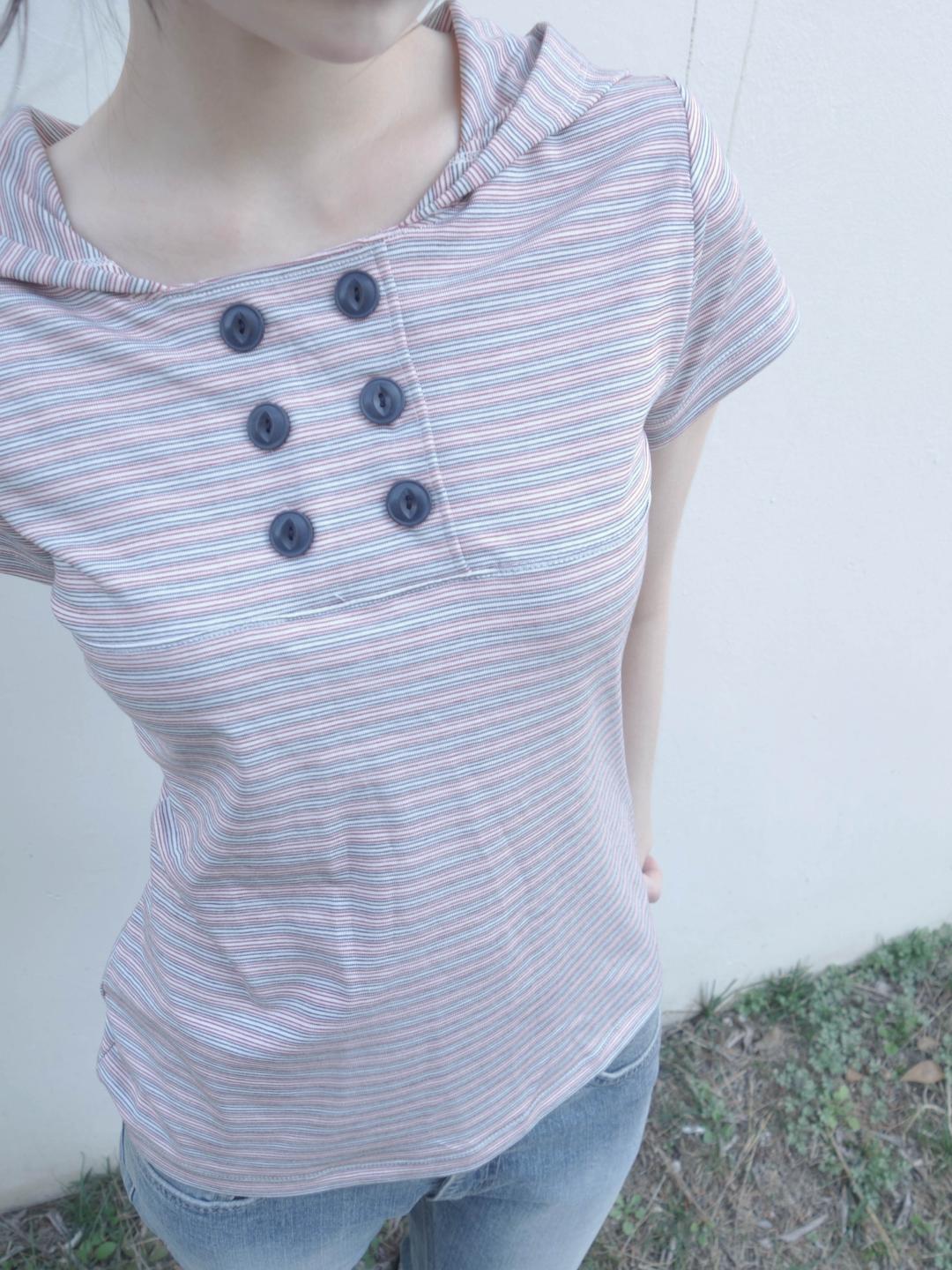 double tencel hood tee